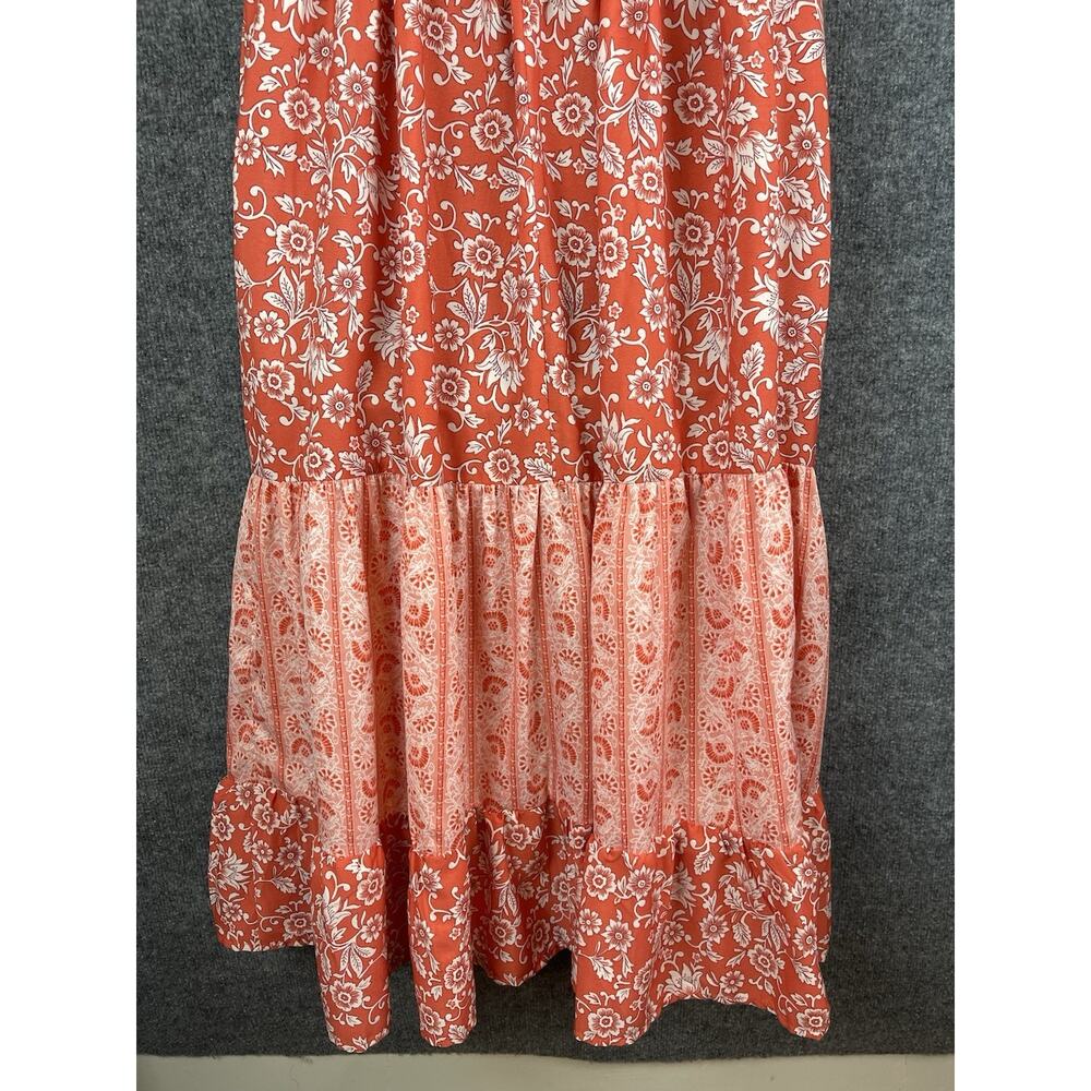 Land Of the Free Maxi multi layered floral dress Size Small Vacation Beach - Picture 7 of 12